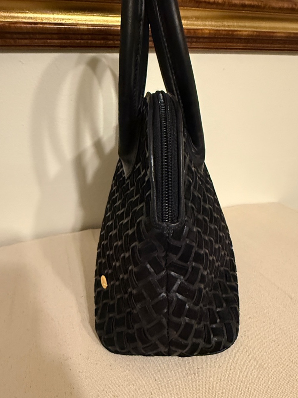 💯 Authentic Bally Leather Suede Satchel Bally Handbag Bally classic handbag - Picture 5 of 15